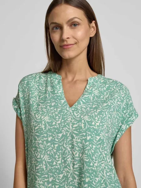 Bluzka o kroju relaxed fit z czystej Tom Tailor
