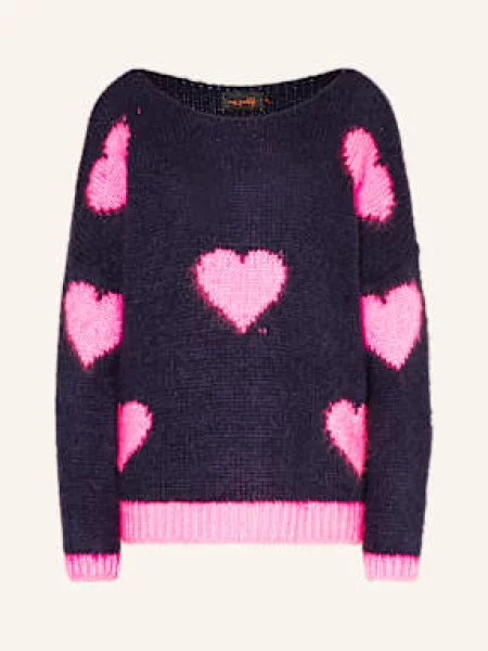 Miss Goodlife Sweter braun granatowy