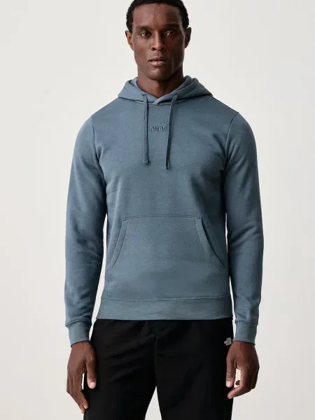 Puma hanorac cu glugă pentru bărbați cu Essentials albastru