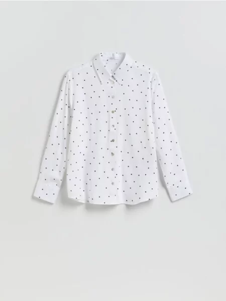 Reserved Cămașă cu conținut ridicat de negru