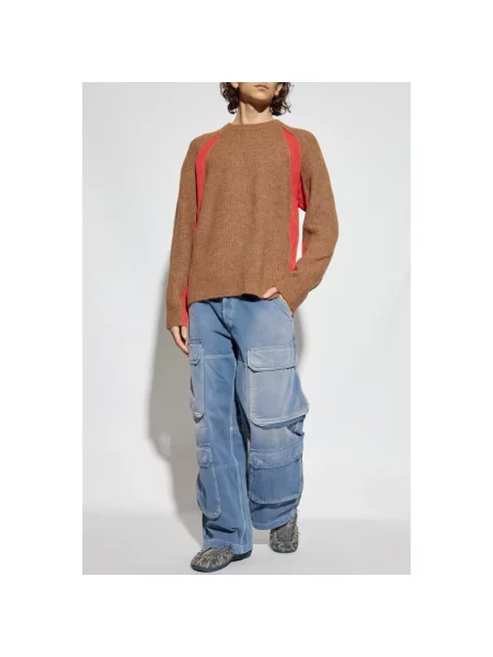 Sweter Diesel brązowy