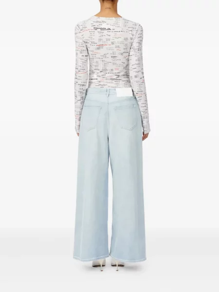 Raišteliu kelnės Mm6 Maison Margiela mėlyna