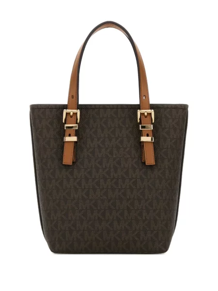 Portofel Michael Michael Kors cu imagine din canvas maro