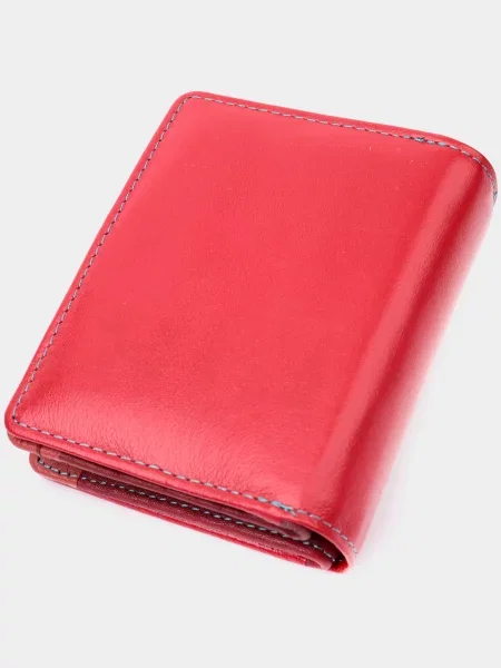 Кожаный кошелек St Leather Accessories красный