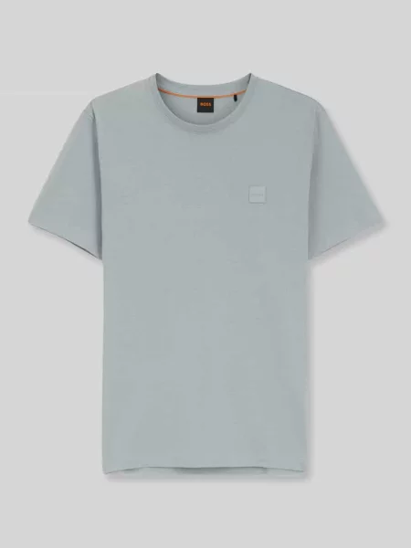T-shirt o kroju regular fit z czystej bawełny model „TALES” Boss Orange szara