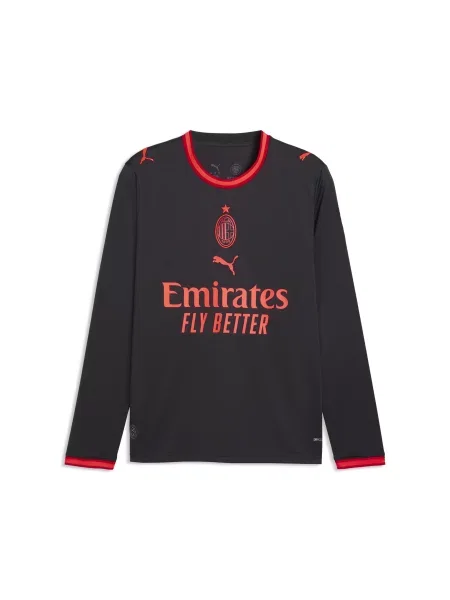 PUMA trzecia koszulka z długim rękawem AC Milan Akcesoria S szary