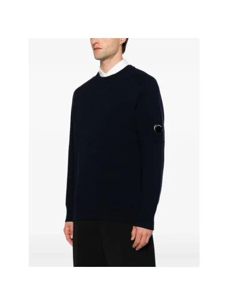 Sweter C.p. Company wełniany niebieski