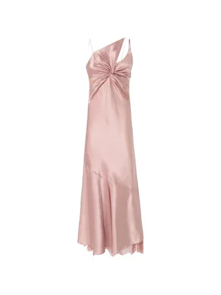 Rochie midi Pinko din dantelă roz