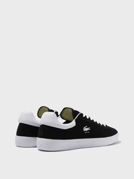 Замшевые кроссовки Lacoste черные