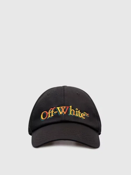 Кепка з контрастною вишивкою логотипа Off-white чорна