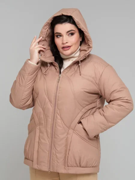 Демісезонна куртка All Posa бежевий