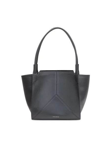 Shopperka Victoria Beckham skórzana czarna