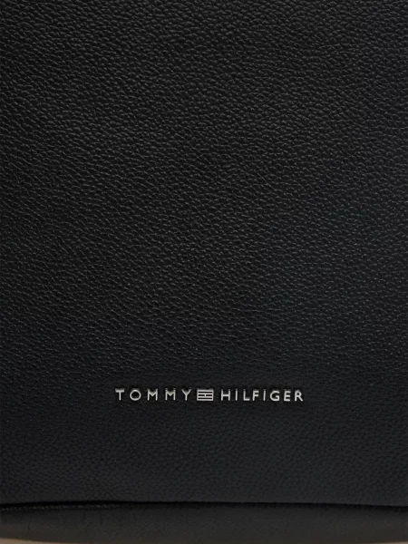 Кожаный рюкзак Tommy Hilfiger в деловом стиле черный