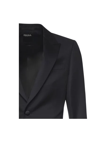 Garnitur Zegna wełniany niebieski