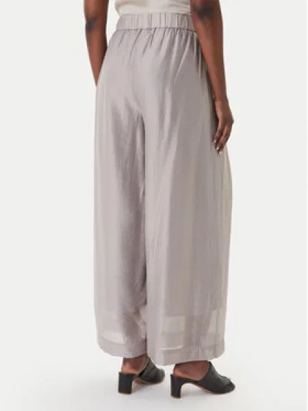 Eleh Szövet nadrág Wide Leg szürke