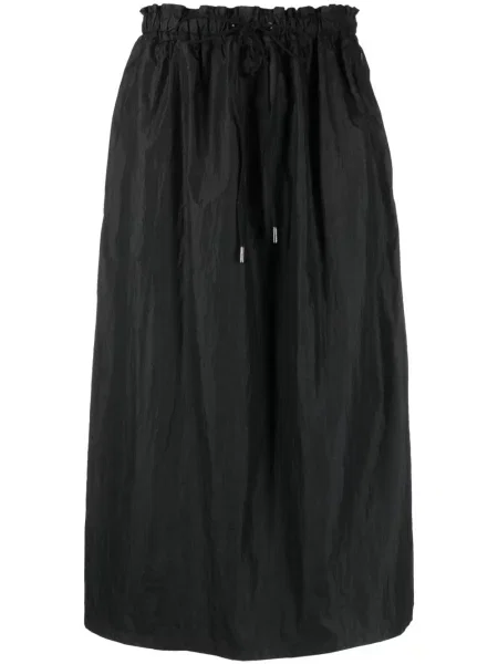 Fustă midi Woolrich până la genunchi negru