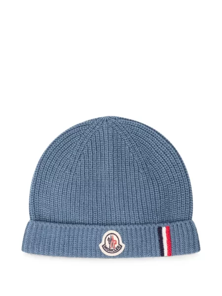 Czapka dziecięca Moncler Enfant niebieska
