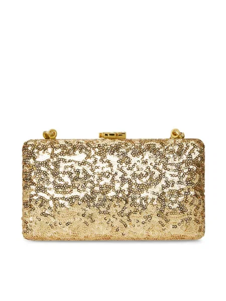 Дамска чанта LAUREN RALPH LAUREN Sequined Small Franki златист