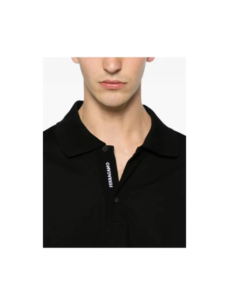 Koszulka polo Ferragamo czarna