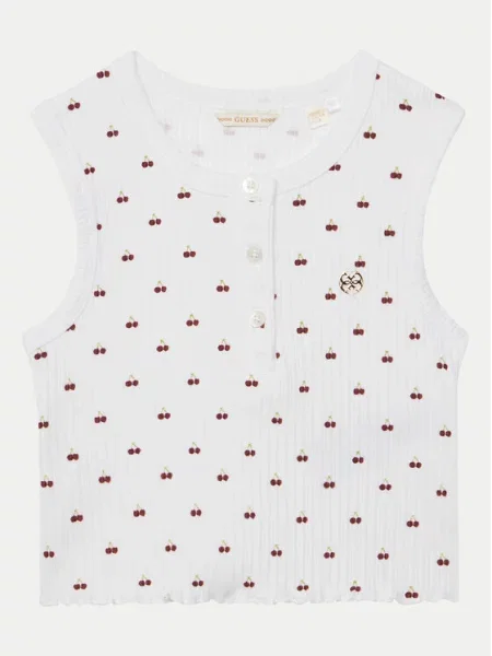 Guess Топ Regular Fit білий