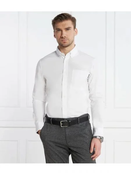 Tommy Hilfiger Cămașă PAPERTOUCH MONOTYPE alb