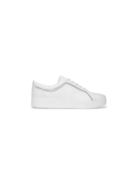 Sneakerși Fitflop de cristal alb