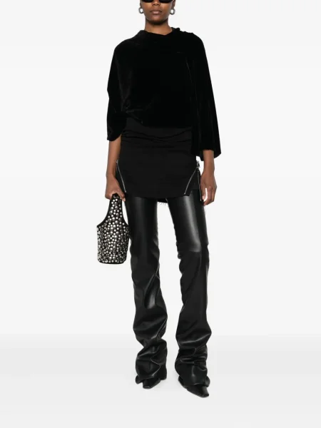 Мини пола Rick Owens черно