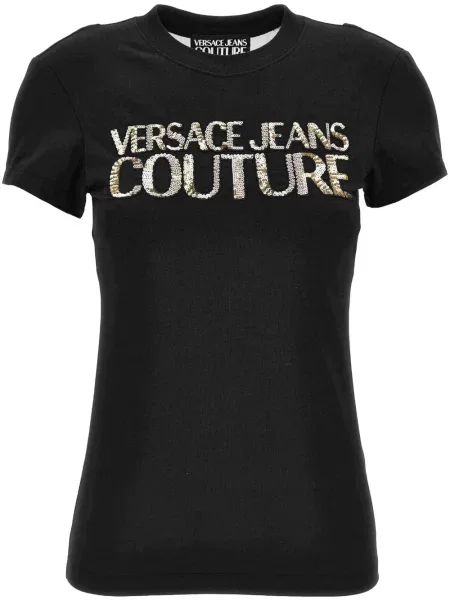 Tricou Versace Jeans Couture negru