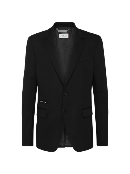 Sacou Philipp Plein din fleece negru