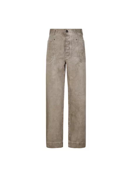 Jeansy straight leg Vivienne Westwood beżowe