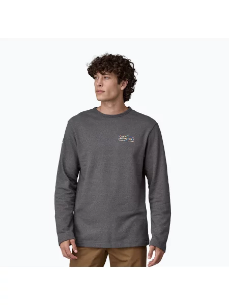 Кофта Patagonia Lightweight Unity Fitz Wildrise Crew ink black чорна