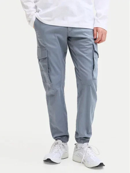 JACK & JONES Cargo hlače JJIPAUL JJFLAKE sivkasto plava