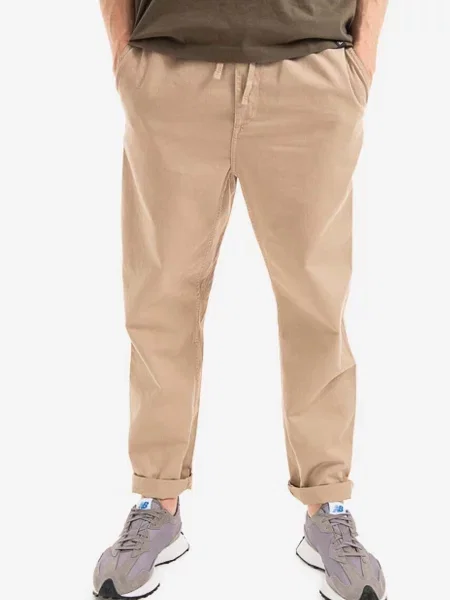 Carhartt WIP pantaloni de Flint Pant drept maro