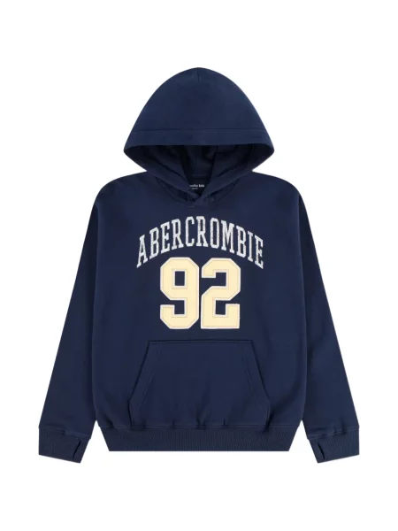 Bluza z kapturem dziecięca Abercrombie Fitch niebieska
