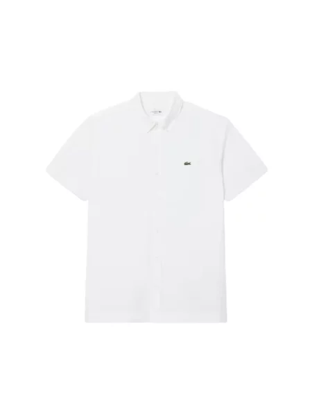 Krótka koszula z krótkim rękawem Lacoste z krótkim rękawem biała