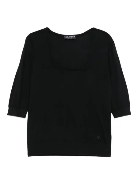 Pulover Dolce & Gabbana din cașmir negru