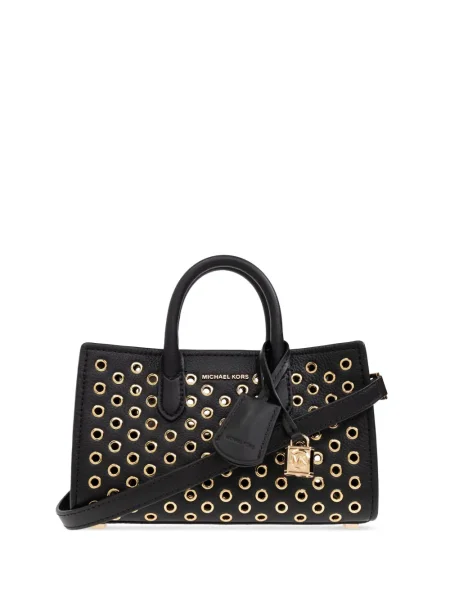 Кожени маратонки Michael Michael Kors бродирани с леопардов принт черно