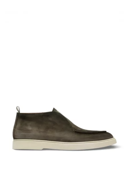 Chiloți Officine Creative din piele de căprioară slip-on verde