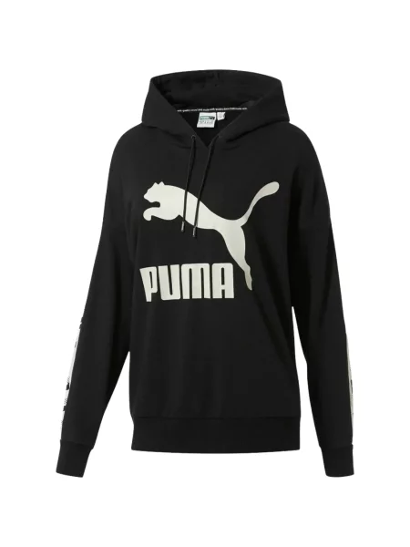 Hanorac cu glugă Puma cu autograf negru