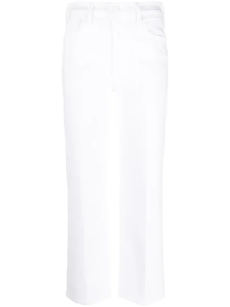 Proste jeansy Mother białe