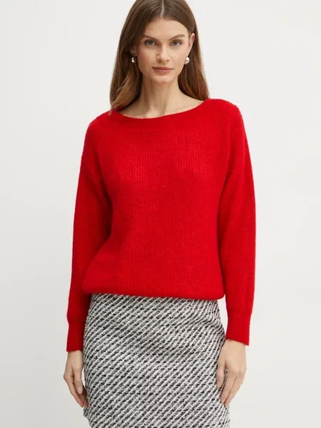 Пуловер с вълна Morgan MREINE дамски MREINE червено