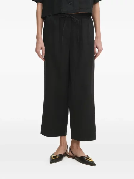 Pantaloni Dkny cu cordon negru