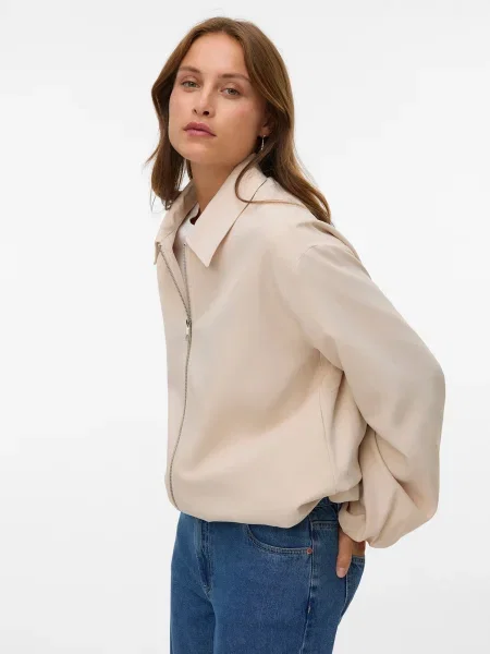 VERO MODA Geacă de primăvară-toamnă VMNOVA' bej
