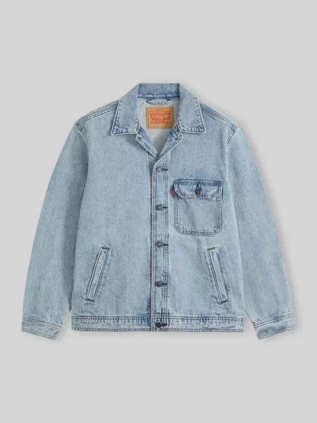 Kurtka jeansowa o kroju relaxed fit z czystej bawełny Levi's niebieska