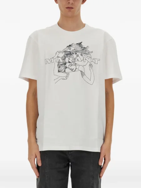 Tricou Marant cu imagine alb