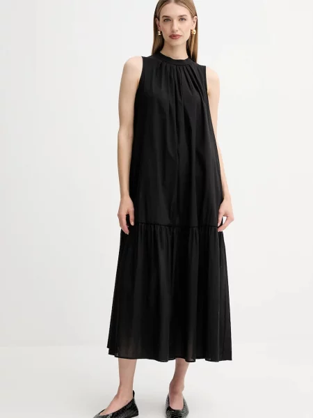 Weekend Max Mara rochie YANG maxi evazați negru