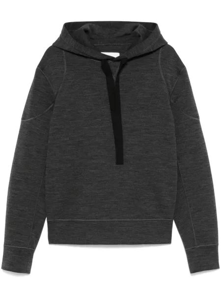 Hanorac cu glugă Jil Sander gri