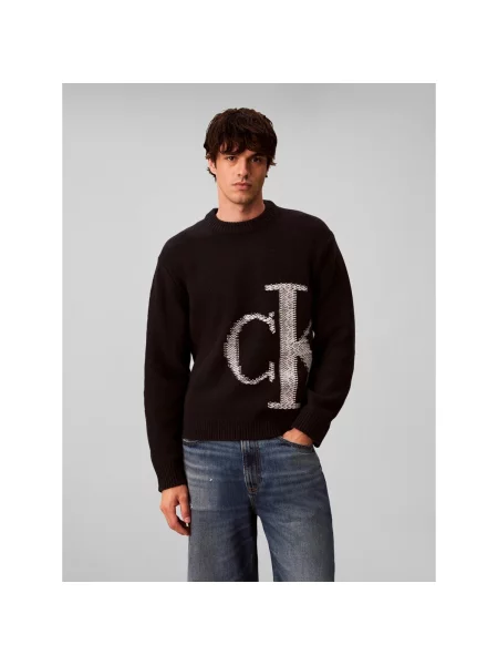 Mikina Calvin Klein Jeans čierna