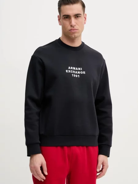 Суитчър Armani Exchange с апликация тъмносиньо