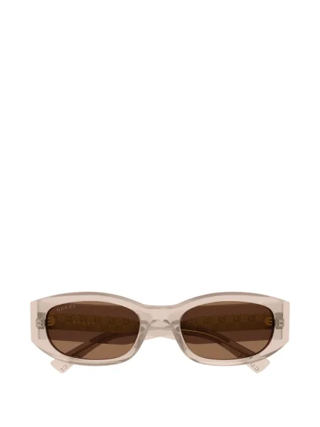 Ochelari de soare Gucci Eyewear cu imprimeu geometric maro